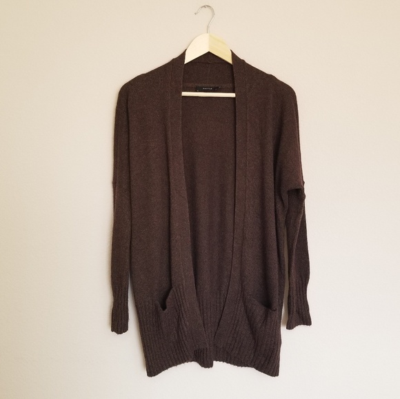 Aritzia Sweaters - Talula Cashmere Blend Brown Cardigan Size S